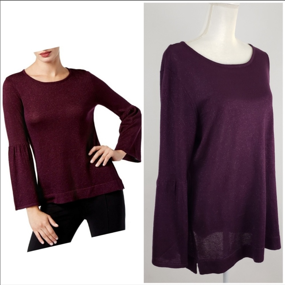 Calvin Klein Bell Sleeve Top
